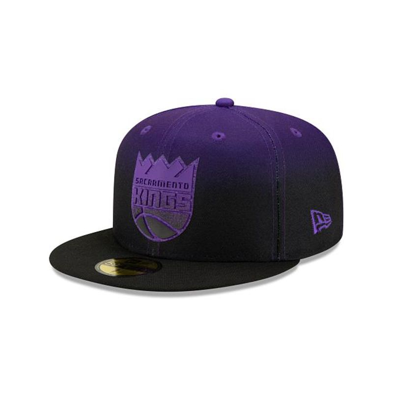 NBA Sacramento Kings Back Half 59Fifty Fitted (UUY6586) - Grey New Era Caps